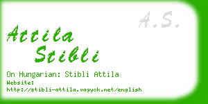 attila stibli business card